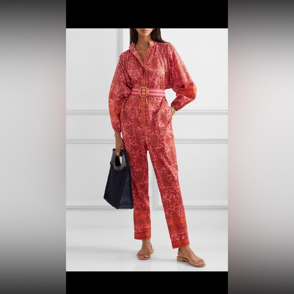 Zimmermann Pants - Zimmerman jumpsuit excellent condition with a wooden belt